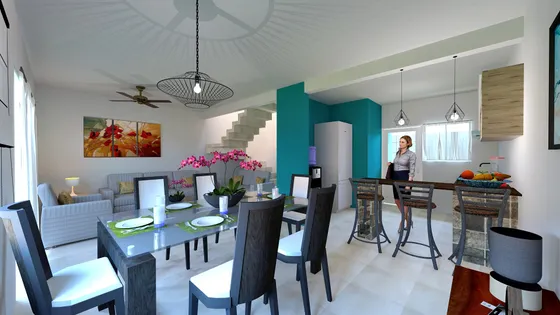 Modelo Crucero: comedor cocina