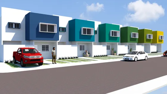 Modelo Crucero: fachadas colores